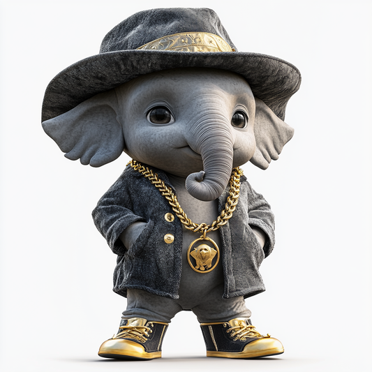 Stylish Hip-Hop Elephant