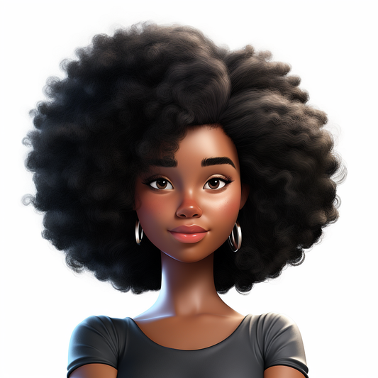 Stylish Afro Chic Portrait