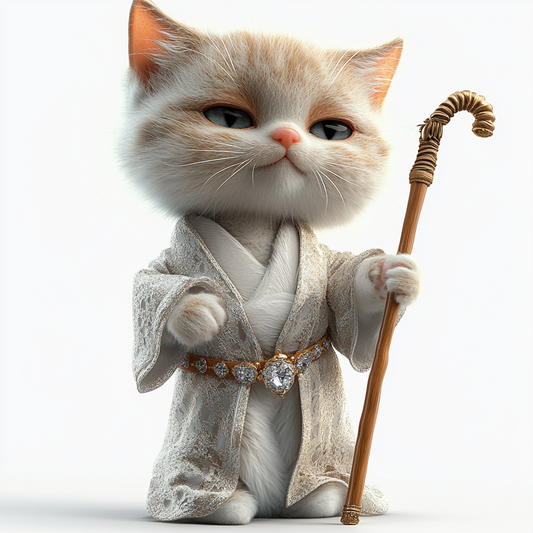Whimsical Royal Feline