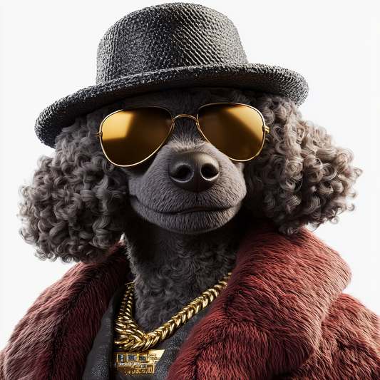 Posh Poodle Portrait