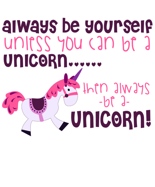 Unicorn Vibes Quote Art