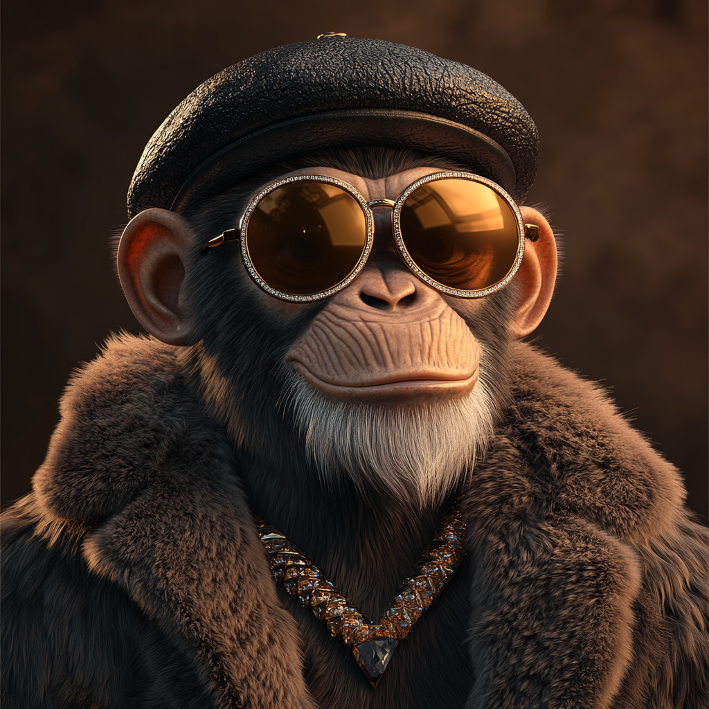 Stylish Primate Portrait