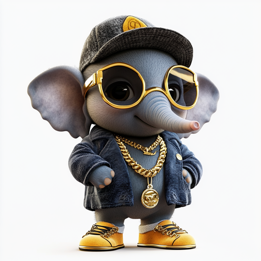 Stylish Hip-Hop Elephant