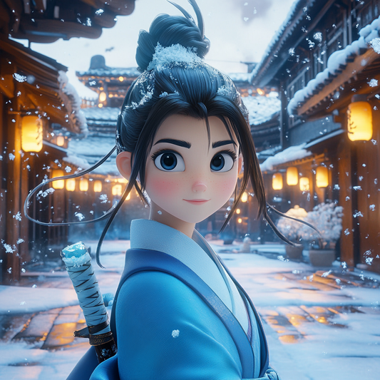 Enchanting Winter Samurai