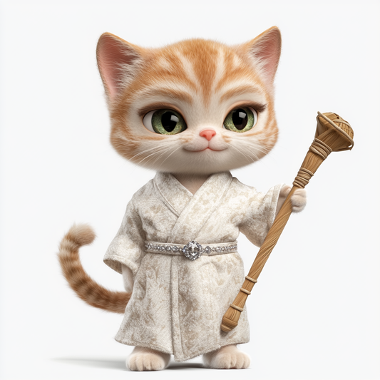 Whimsical Cat Sage