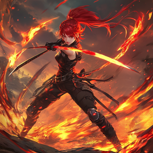 **Fierce Flame Warrior**