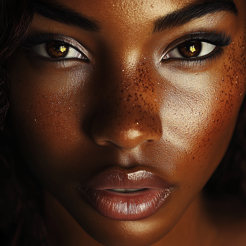 Radiant Freckles Portrait