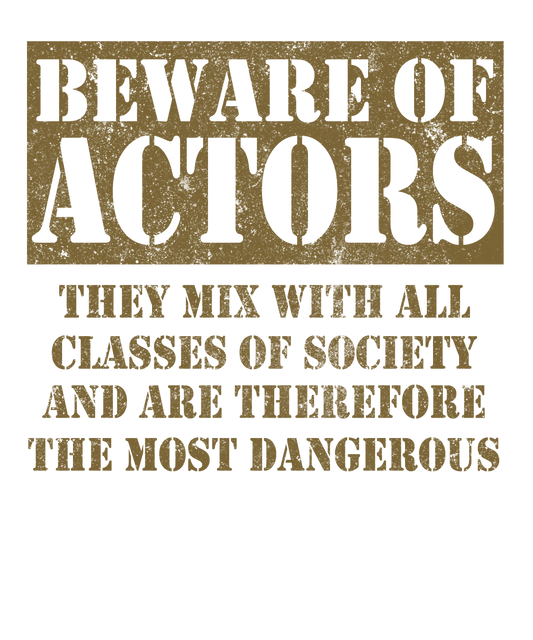 Beware of Actors Typography