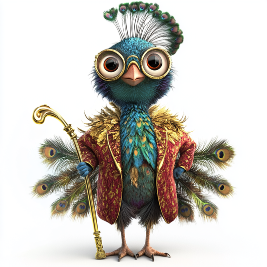 Dapper Peacock Delight