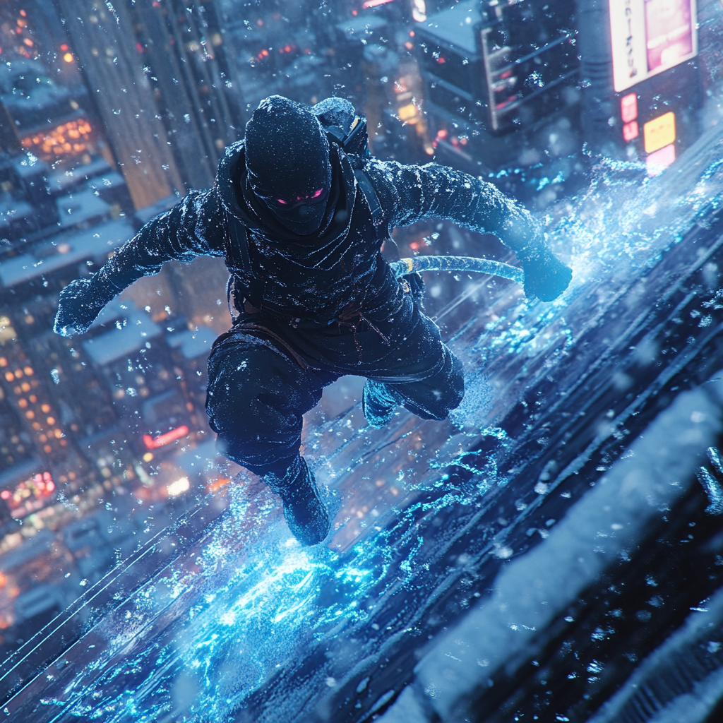Futuristic Snow Ninja
