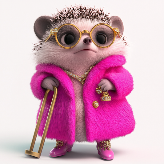 Chic Hedgehog Glamour