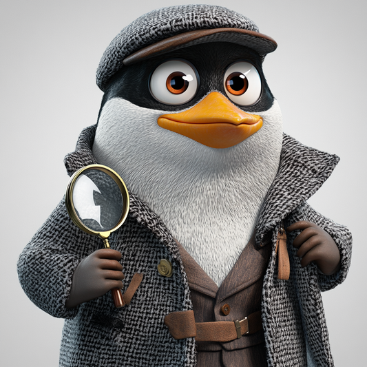 Detective Penguin Charm