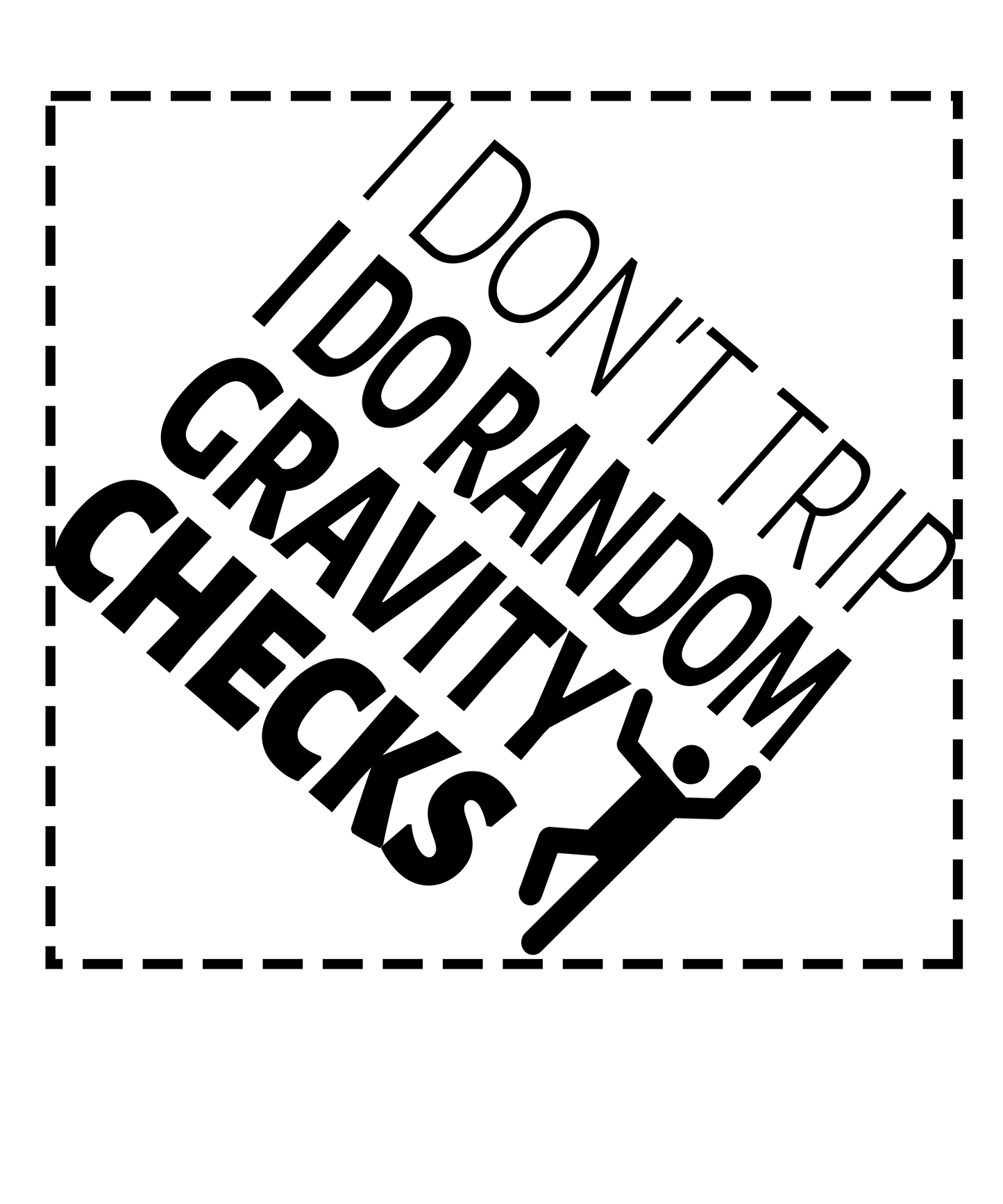 Falling Figure Silhouette