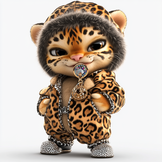 Chic Leopard Cub Swagger
