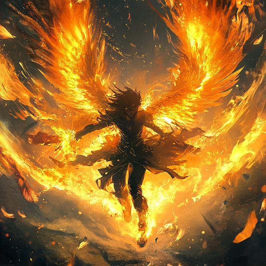 Fiery Angelic Ascension