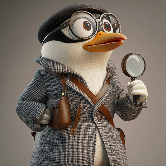Detective Penguin Charm