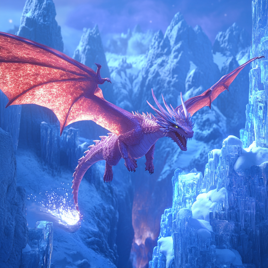 Majestic Pink Dragon Flight