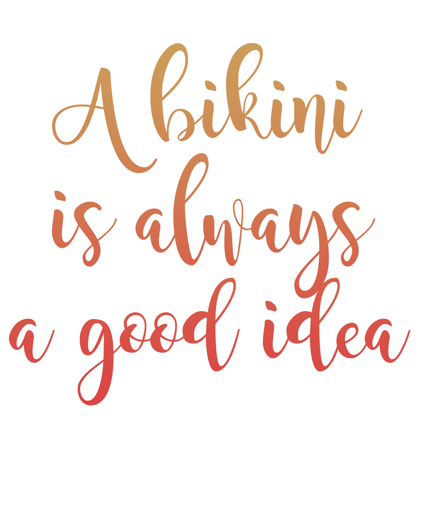 Bikini Mood Typography