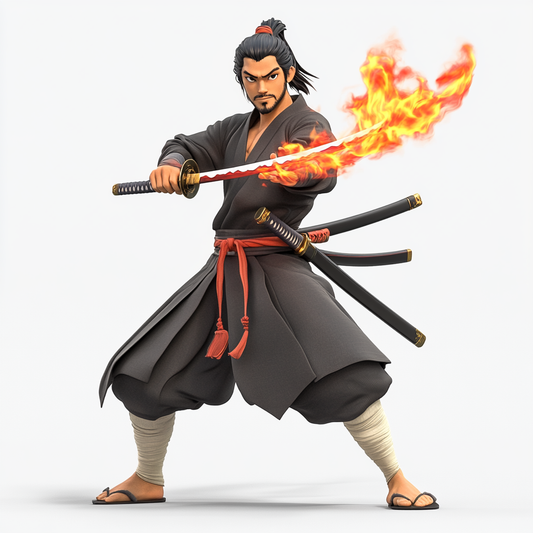 **Fiery Samurai Showdown**