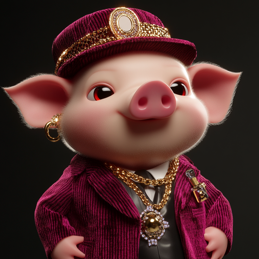Pimpin' Piggie Charm