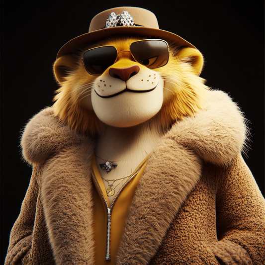 **Stylish Urban Lion**