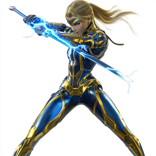 Electrifying Warrior Pose