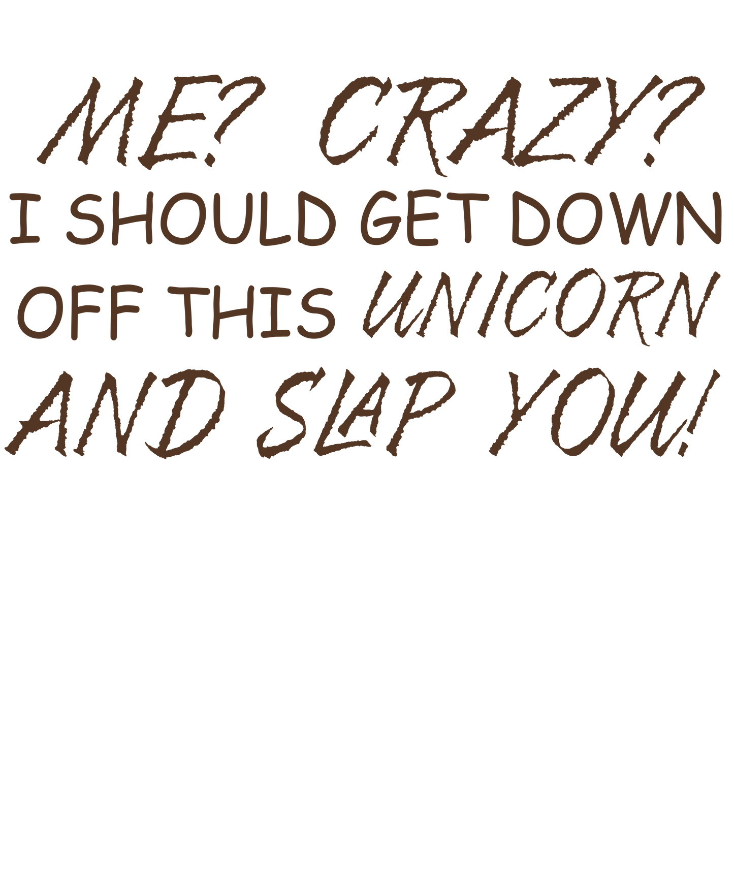 Unicorn Attitude Art Print