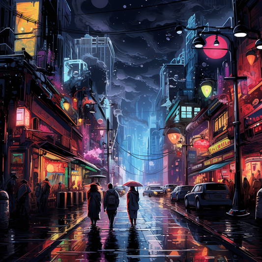 **Neon City Serenity**