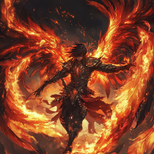 Fiery Phoenix Warrior