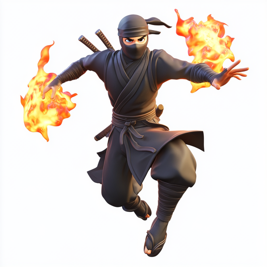 Fiery Ninja Action