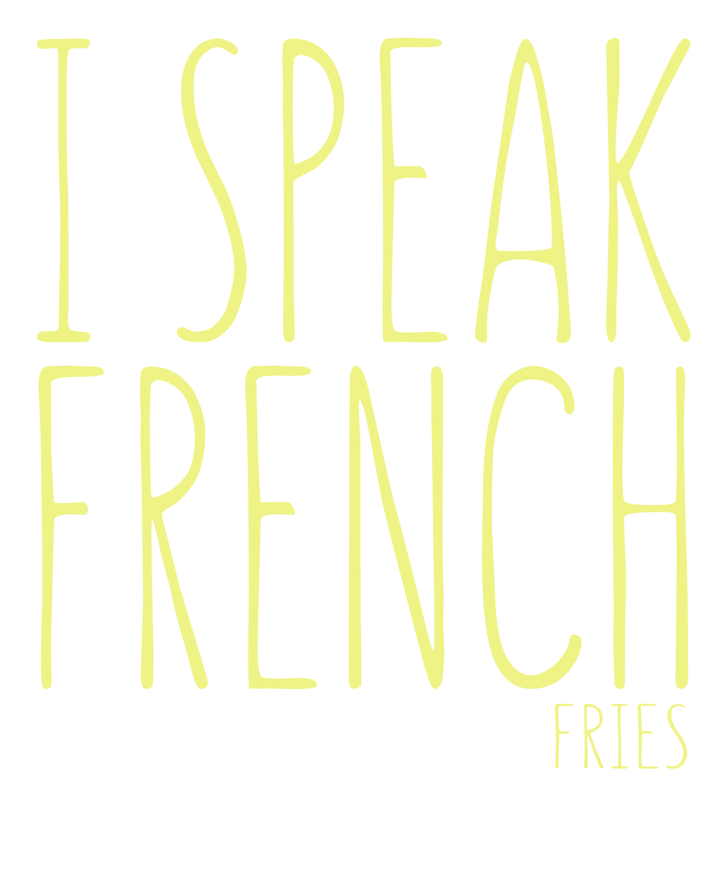 French Fries Fun Art
