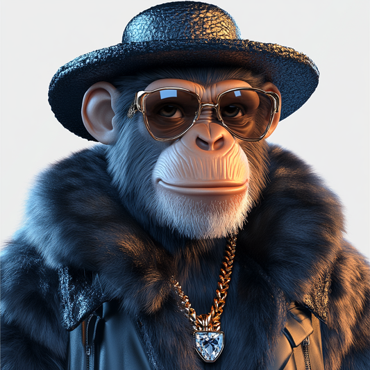 Stylish Primate Portrait