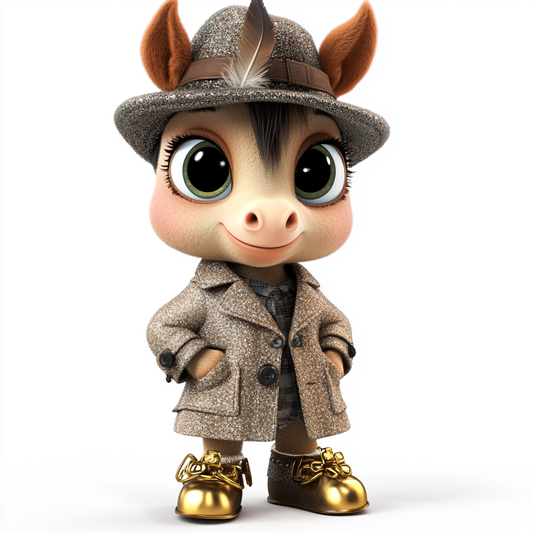 Charming Detective Horse