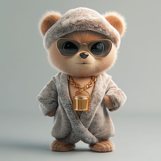 Chic Plush Bear Vibes