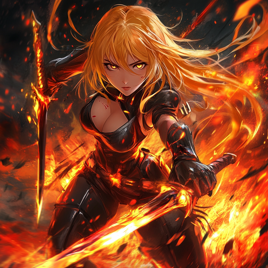 Fierce Warrior Flames