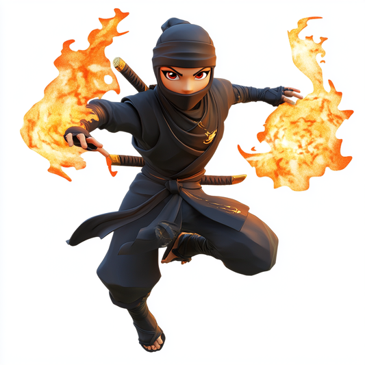Fiery Ninja Masterpiece