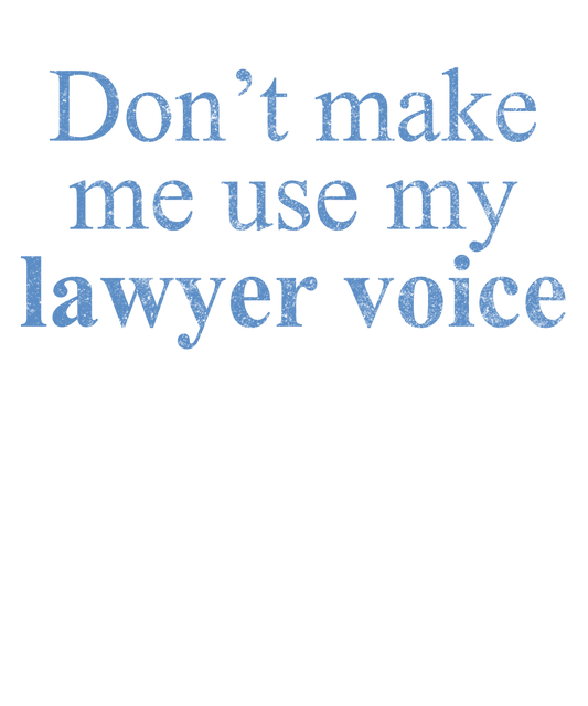 Lawyer Voice Humor Design
