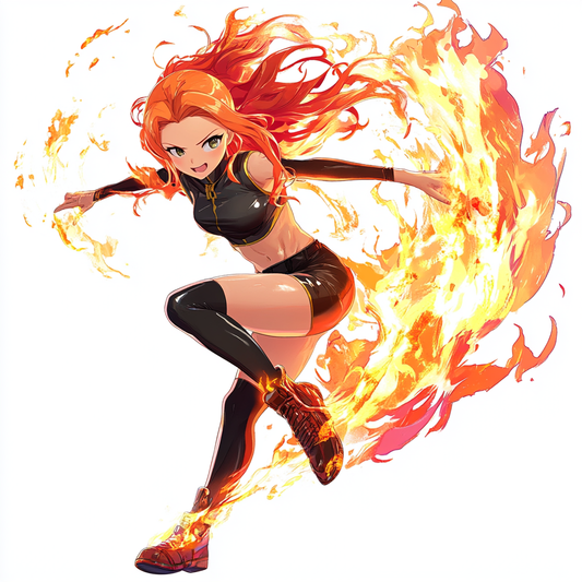 Fiery Dance of Flames